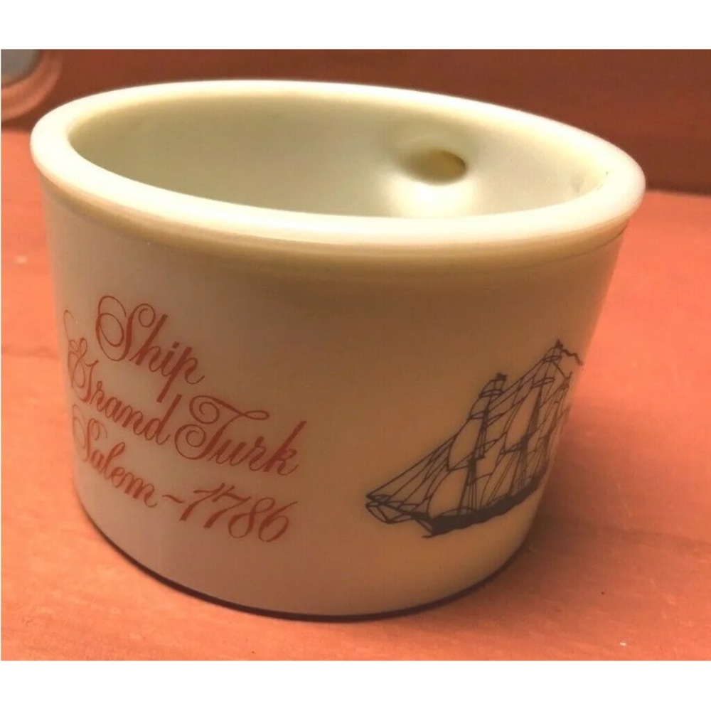 Vintage 1960's-70's Old Spice Shaving Mug - Ship Grand Turk Salem 1786 Shulton